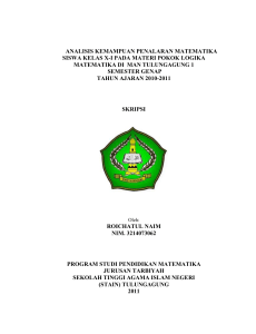 analisis kemampuan penalaran matematika siswa kelas xi pada