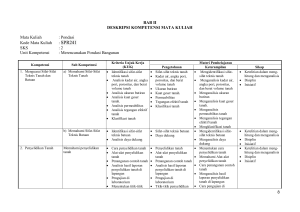 deskripsi kompetensi mata kuliah