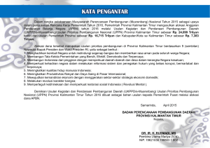 Kata Pengantar Usulan UKPPD Provinsi Kalimantan