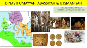 bab 1: dinasti umayyah, abassiyah dan utsmaniyah