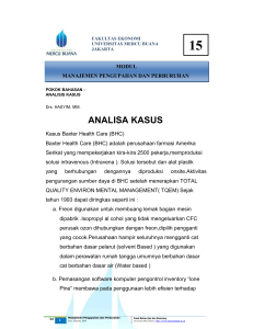 analisa kasus - Universitas Mercu Buana