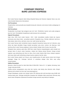 COMPANY PROFILE BUMI LESTARI EXPRESS