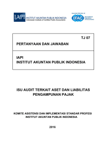 tj 07 pertanyaan dan jawaban iapi institut akuntan publik indonesia