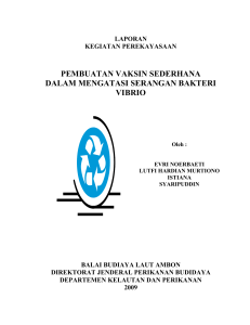 pembuatan vaksin sederhana dalam mengatasi serangan bakteri