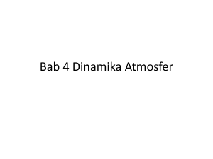 Bab 4 Dinamika Atmosfer