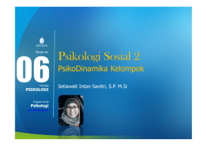 Psikologi Sosial 2 - Universitas Mercu Buana