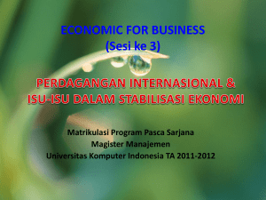 ECONOMIC FOR BUSINESS (Sesi ke 3)