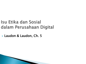 Isu Etika dan Sosial dalam Perusahaan Digital