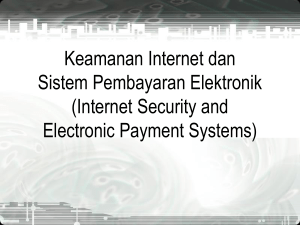 Keamanan Internet dan Sistem Pembayaran