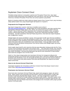 Suplemen Cisco Connect Cloud