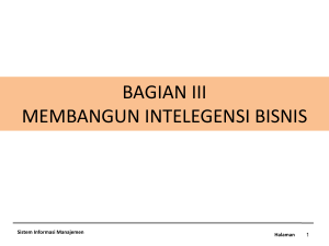 Intelegensi bisnis atau business intelligence (BI)
