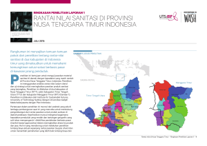 Rantai Nilai Sanitasi Di Provinsi Nusa Tnggara Timur Indonesia