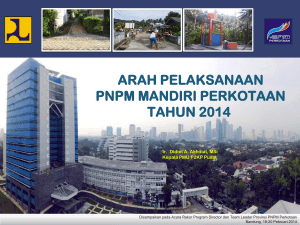 Rev2 Arah Kebijakan PNPM Perkotaan 2014 -