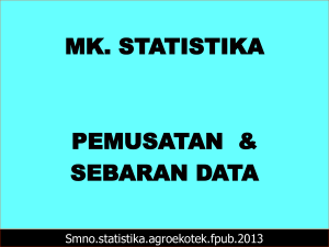 statistika – sebaran data