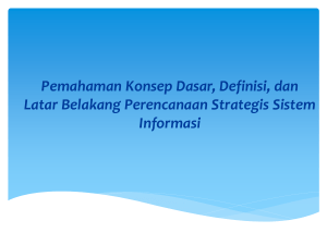 Slide-9. Perencanaan dan Strategi Sistem Informasi