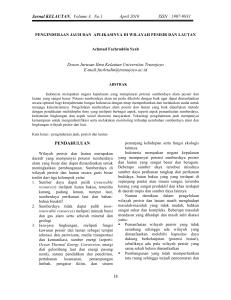 Jurnal KELAUTAN, Volume 3, No.1 April 2010 ISSN : 1907