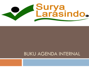 Buku Agenda Internal