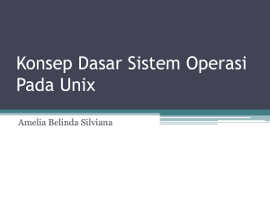 Konsep Dasar Sistem Operasi Pada Unix