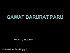 Gawat Paru Wonosobo - IPG327 – KEPERAWATAN GAWAT
