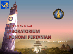 laboratorium ekonomi pertanian