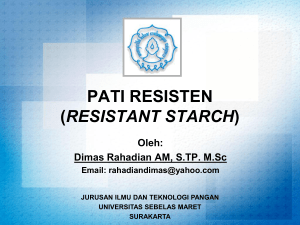 pati resisten (resistant starch)