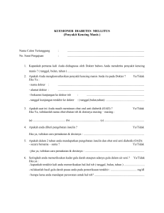 kuesioner diabetes mellitus