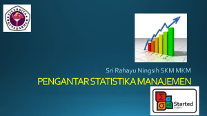 pengantar statistik - Official Site of SRI RAHAYU NINGSIH