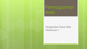 Pemrogaman Web