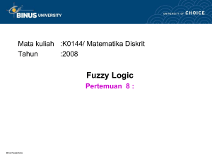 FUZZY LOGIC - Binus Repository