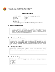 program studi manajemen industri katering