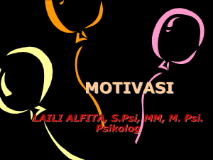motivasi dan kreativitas - Laili Alfita, S.Psi. MM. M.Psi. Psikolog.
