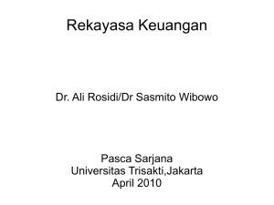 Rekayasa Keuangan Dr. Ali Rosidi/Dr Sasmito Wibowo Pasca