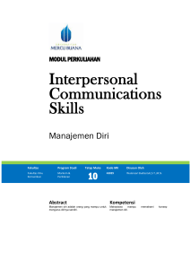 Modul Interpersonal Communication Skills [TM10]