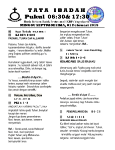 Bahasa Indonesia 06:30 - HKBP Yogyakarta Online