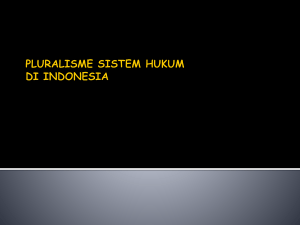 pluralisme sistem hukum di indonesia