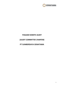 piagam komite audit - PT Sumberdaya Sewatama