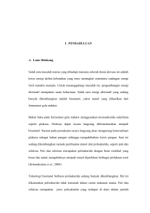 I. PENDAHULUAN A. Latar Belakang Salah satu masalah utama