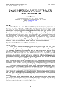 evaluasi implementasi e-government dan akuntabilitas