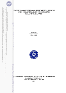 penggunaan gen chromo helicase dna binding (chd)