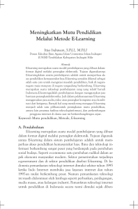 Meningkatkan Mutu Pendidikan Melalui Metode E