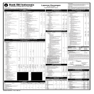 Laporan Keuangan - Bank SBI Indonesia