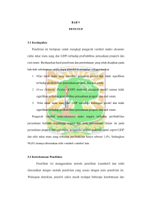 BAB V PENUTUP 5.1 Kesimpulan Penelitian ini bertujuan untuk