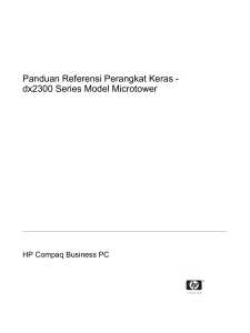Panduan Referensi Perangkat Keras - dx2300 Series Model