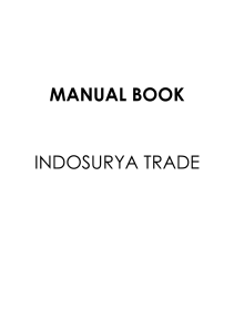 Manual Book Indosurya Web - Indosurya Online Trading