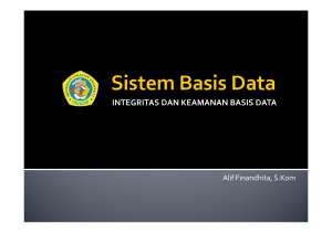 Sistem Basis Data - Repository UNIKOM