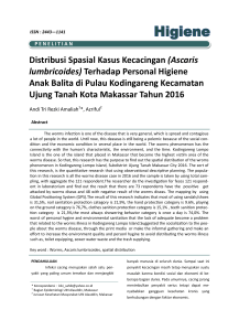 Distribusi Spasial Kasus Kecacingan (Ascaris lumbricoides