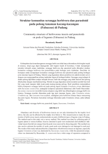 Struktur komunitas serangga herbivora dan parasitoid pada polong