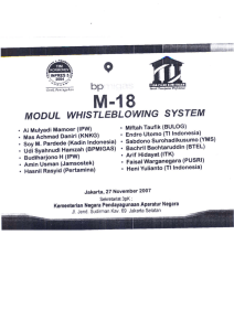 modul whistleblowing system