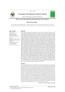 Economics Development Analysis Journal