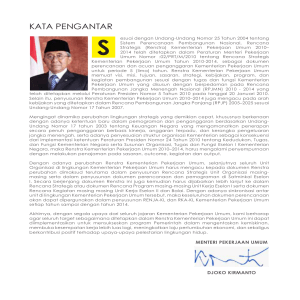 KATA PENGANTAR - Kementerian Pekerjaan Umum Dan